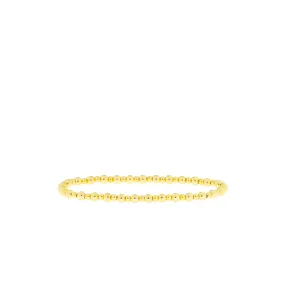 3mm/4mm Brass Ball Bracelet ~ Gold