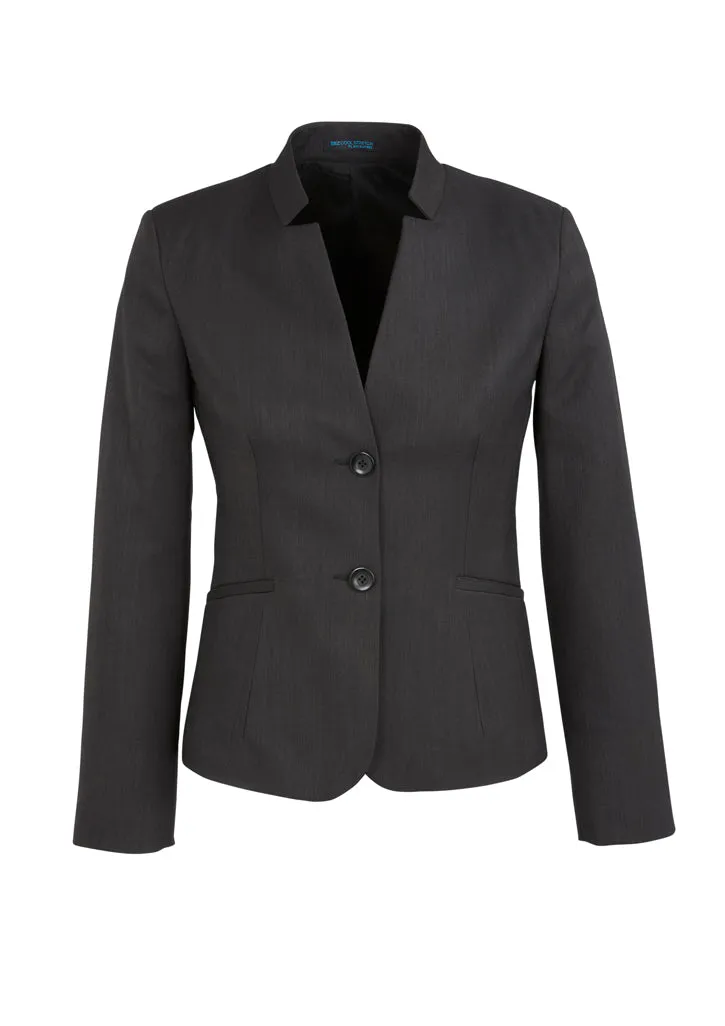 60113 BizCorporates Womens Short Jacket With Reverse Lapel