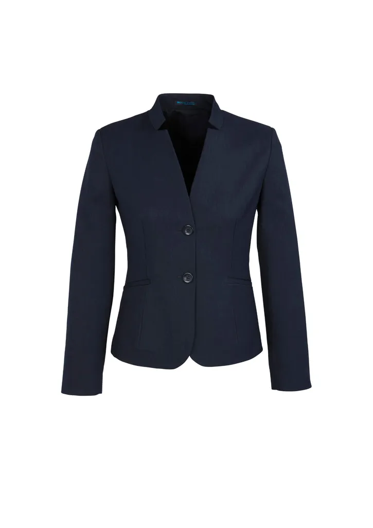 60113 BizCorporates Womens Short Jacket With Reverse Lapel