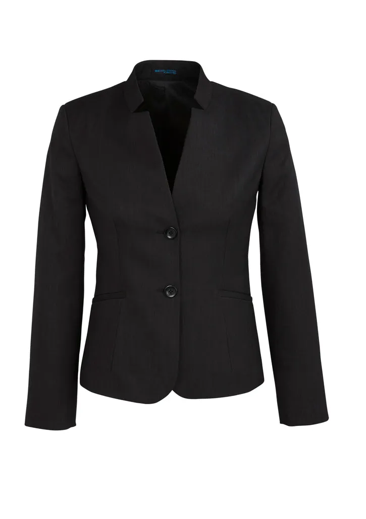 60113 BizCorporates Womens Short Jacket With Reverse Lapel