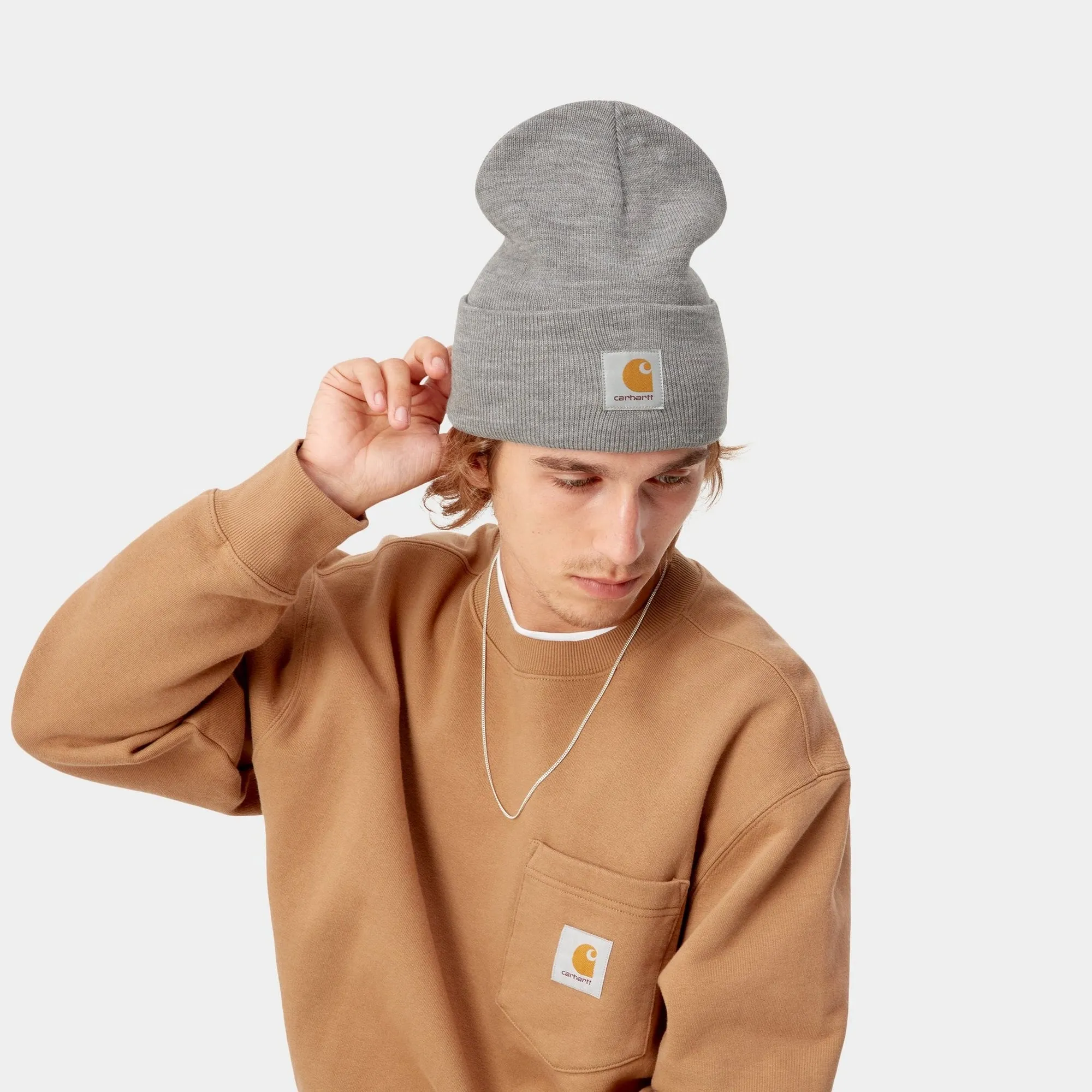 Acrylic Watch Hat | Grey Heather