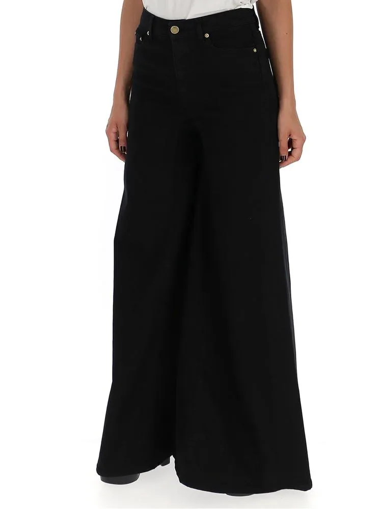 Alberta Ferretti Wide Leg Flared Jeans