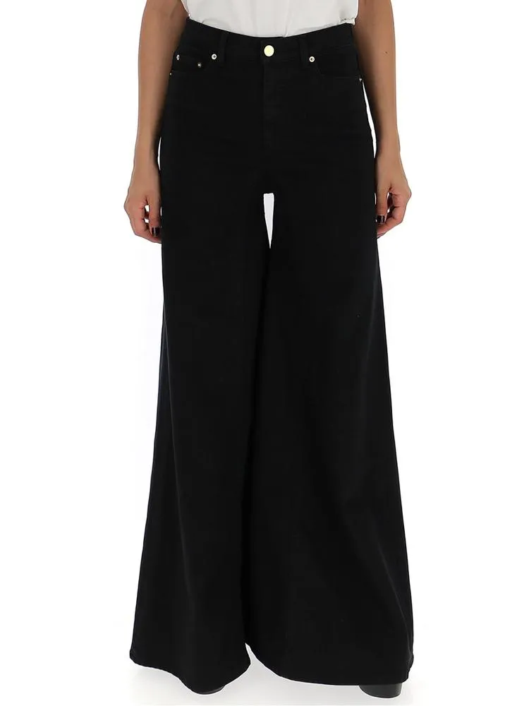 Alberta Ferretti Wide Leg Flared Jeans