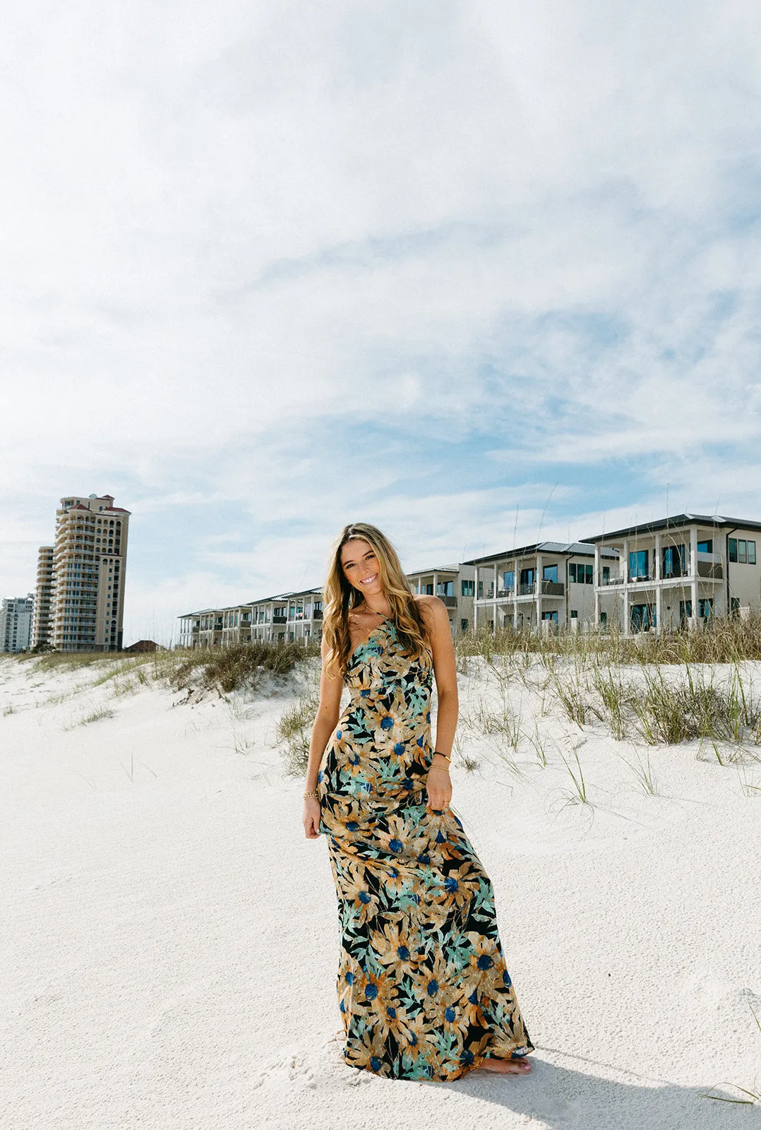 All For Florals Maxi Dress  - Black Multi