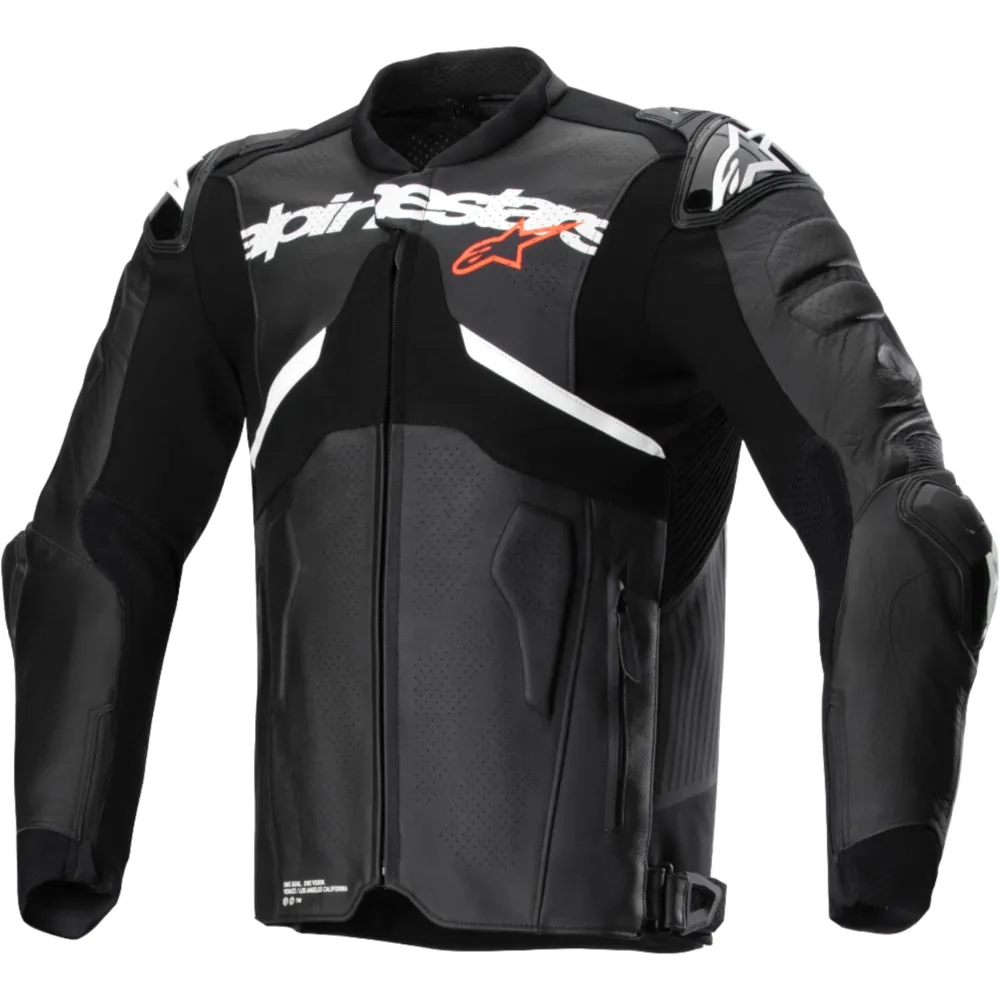 Alpinestars Atem V5 Leather Jacket Black / White