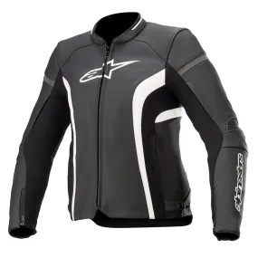 Alpinestars Stella Kira V2 Ladies Leather Jacket Black / White