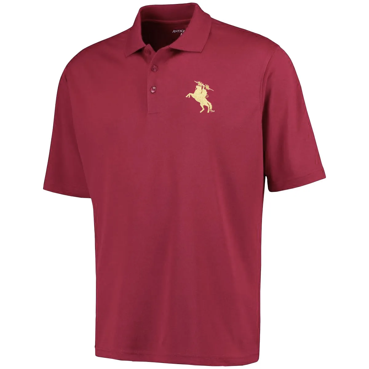 Antigua Men's Unconquered Silhouette Performance Knit Polo - Garnet