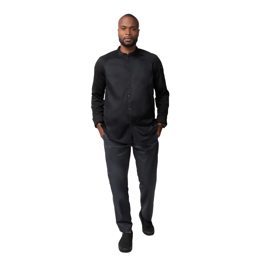 BA075-XL Chef Works Tulum Sustainable Chef Jacket Black XL