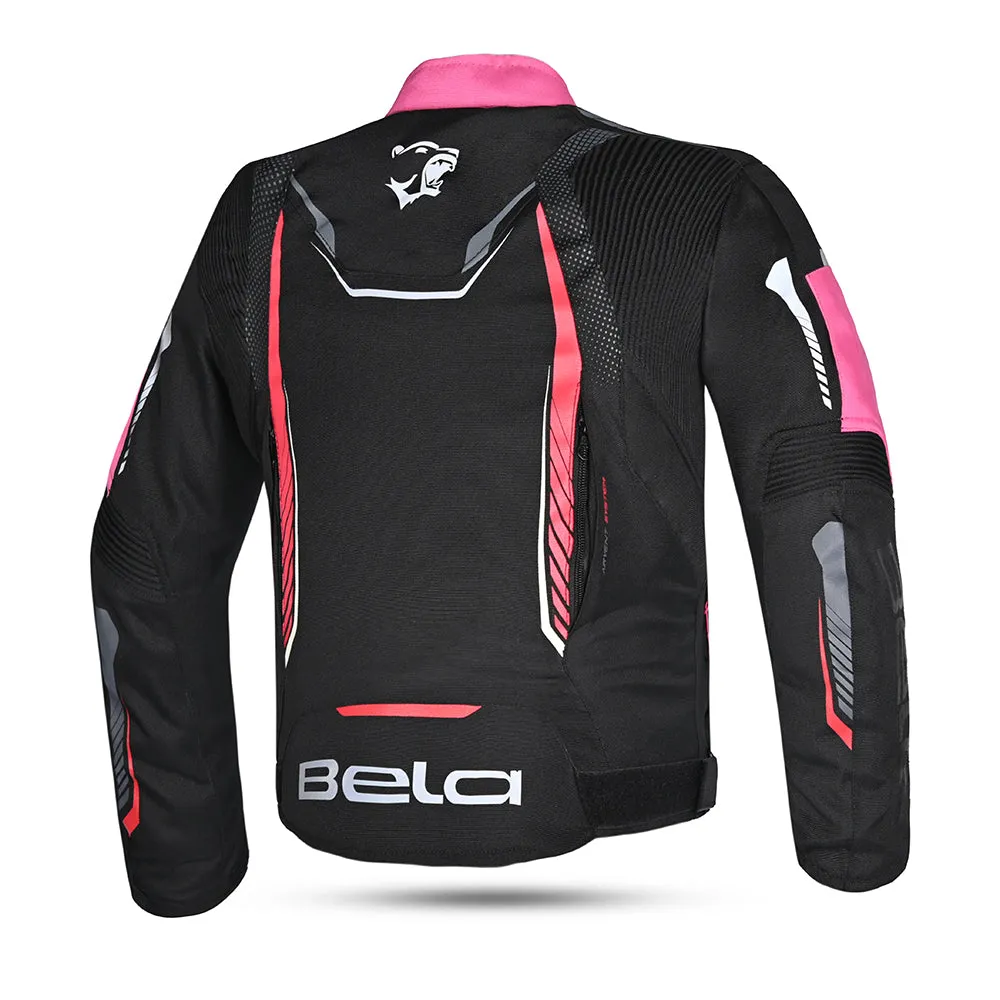 BELA Star youth Kids Motorcycle Jacket Black Pink