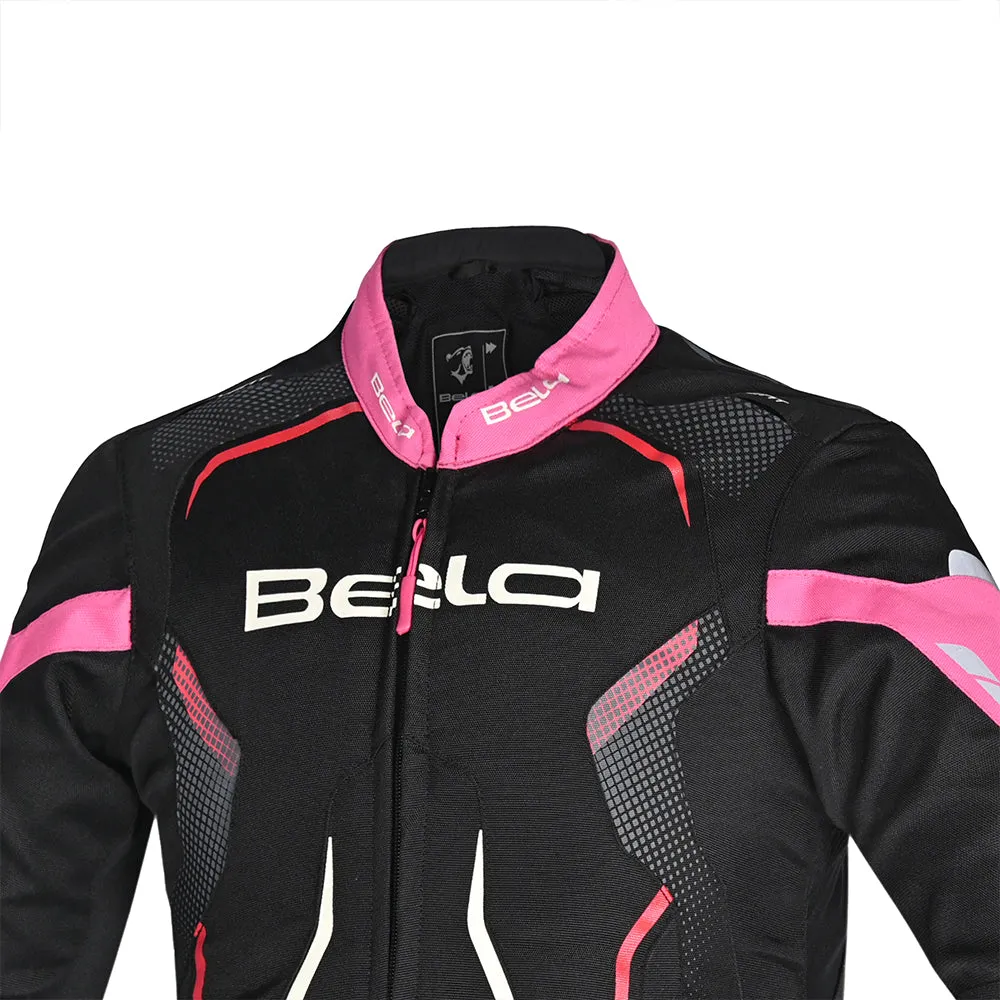 BELA Star youth Kids Motorcycle Jacket Black Pink