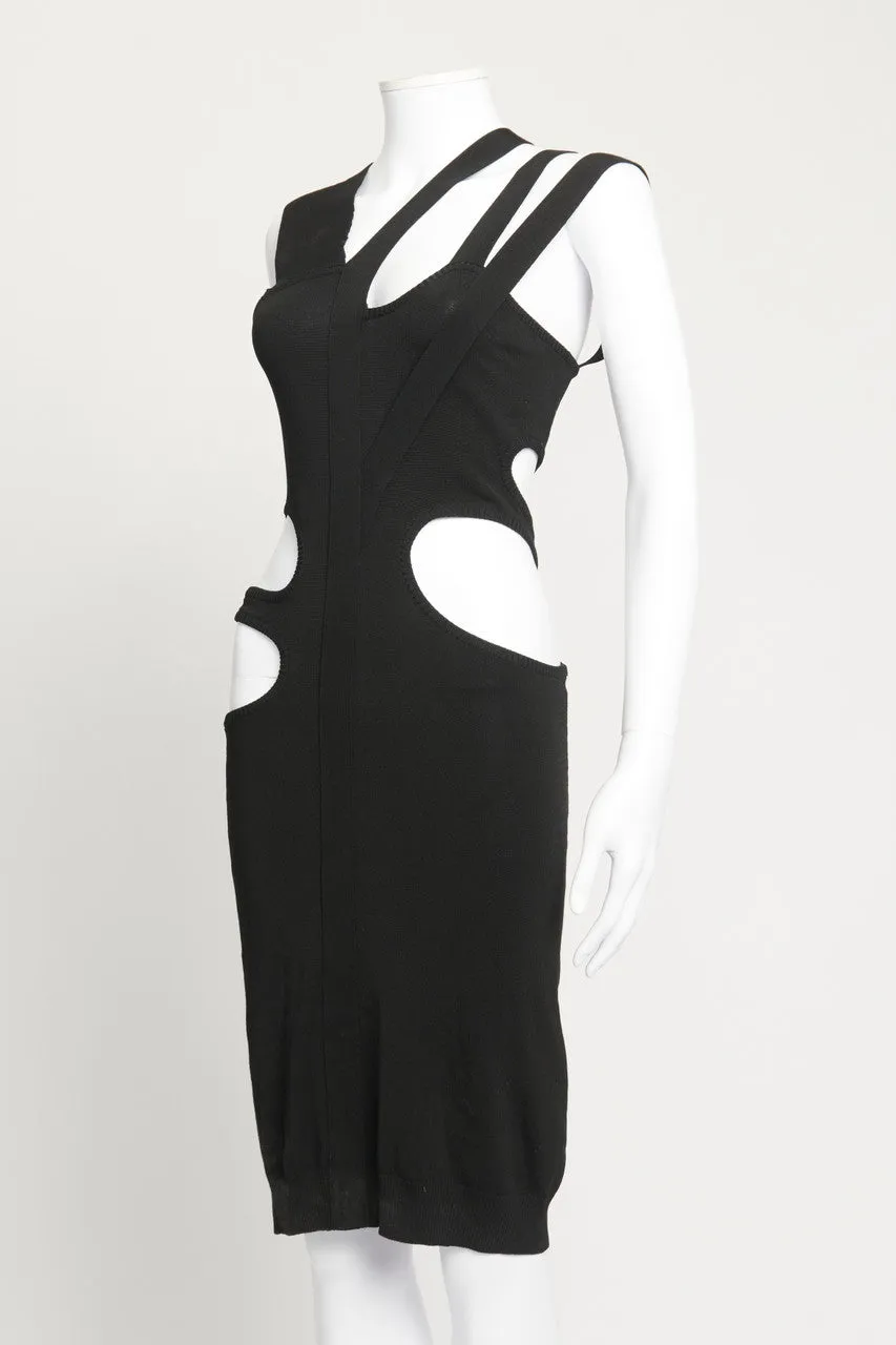 Black Cutout Preowned Line Dress