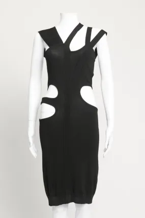 Black Cutout Preowned Line Dress