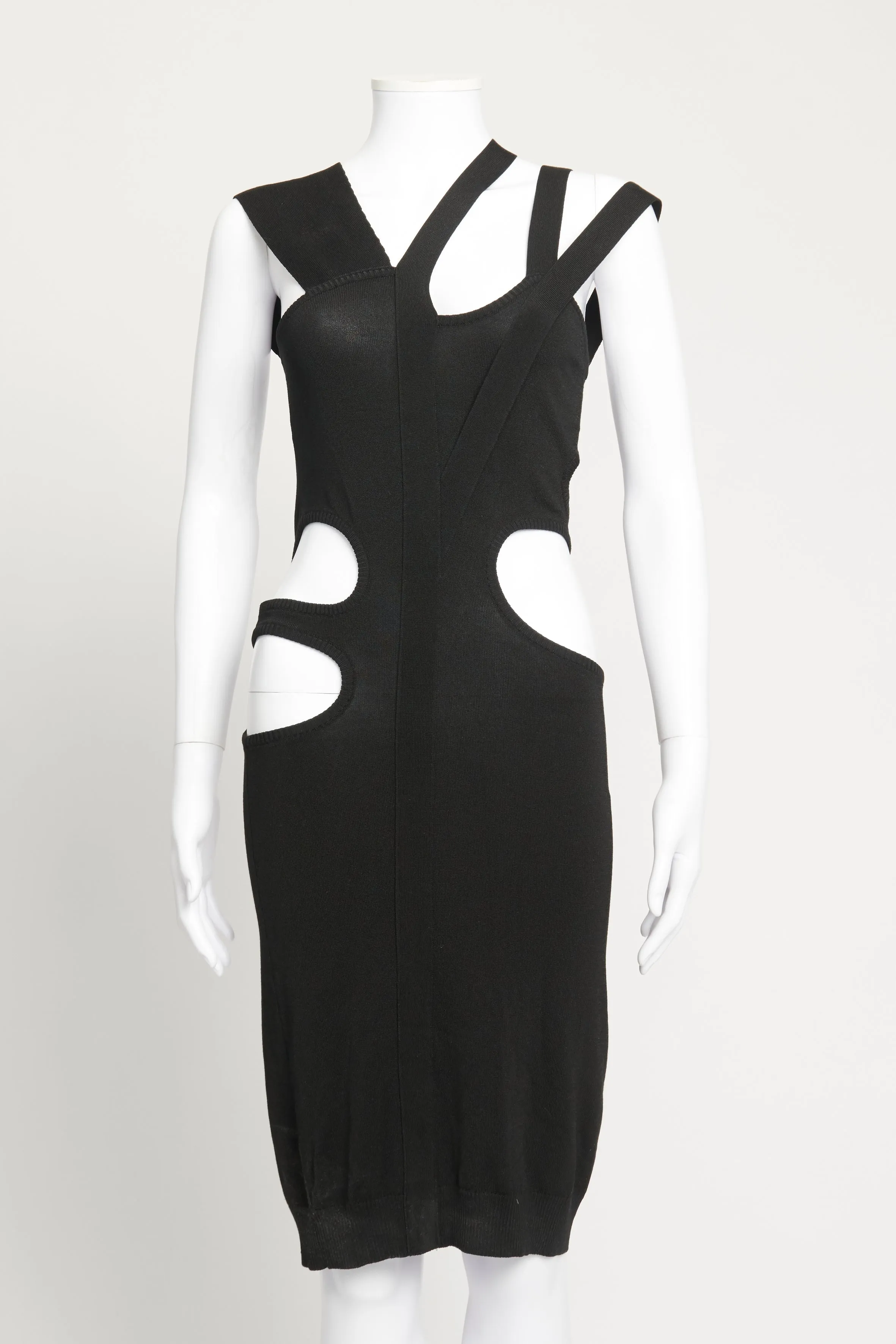 Black Cutout Preowned Line Dress