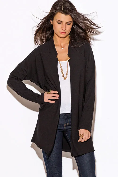 BLACK MANDARIN COLLAR JACKET