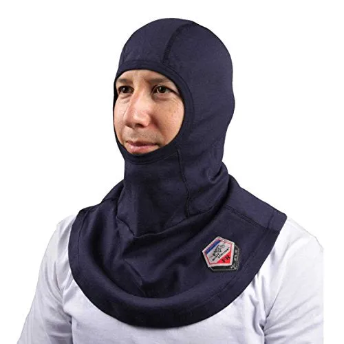 Black Stallion - AH1520-NV TruGuard 200 Arc Rated FR Cotton Balaclava, One Size,  Blue, Pack of (1)