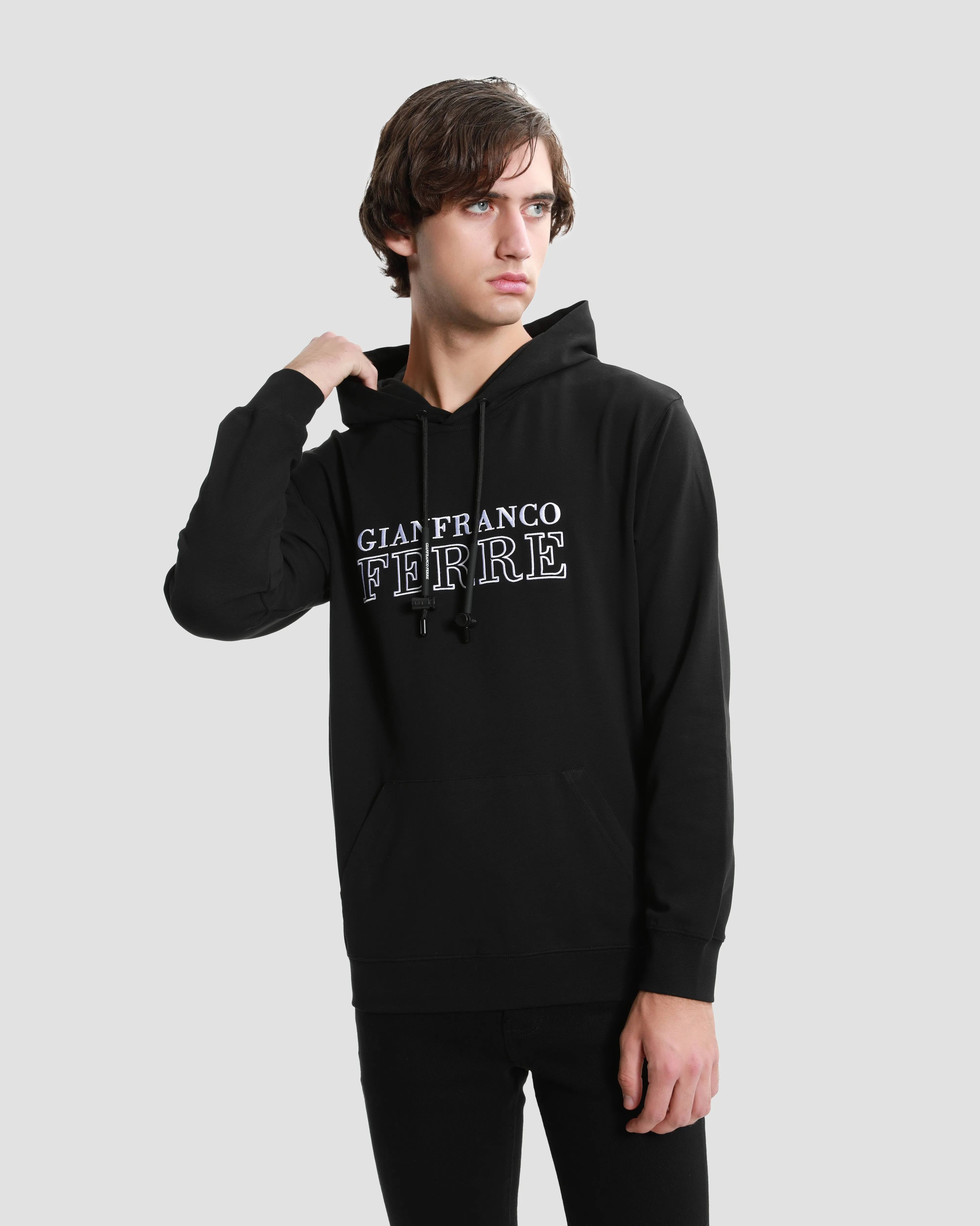 Brand Embroidered Hoodie