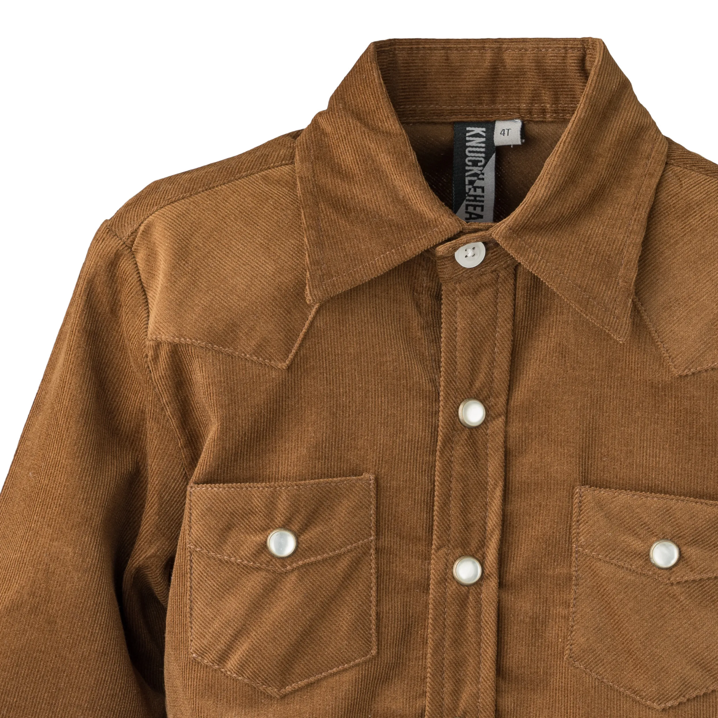 Brown Corduroy Button-up Shirt