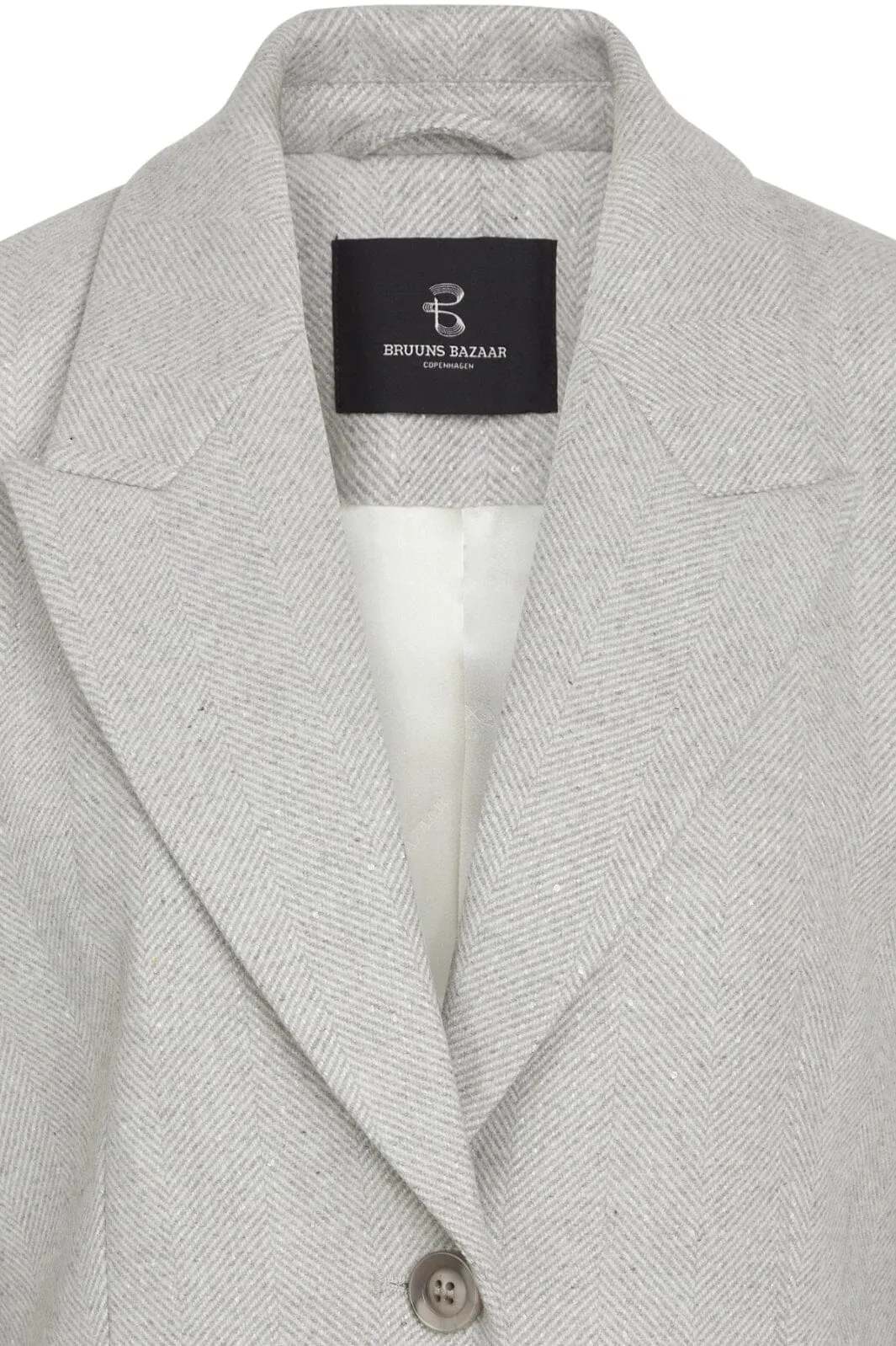 Bruuns Bazaar - Elderbbfana Blazer - Light Grey Melange