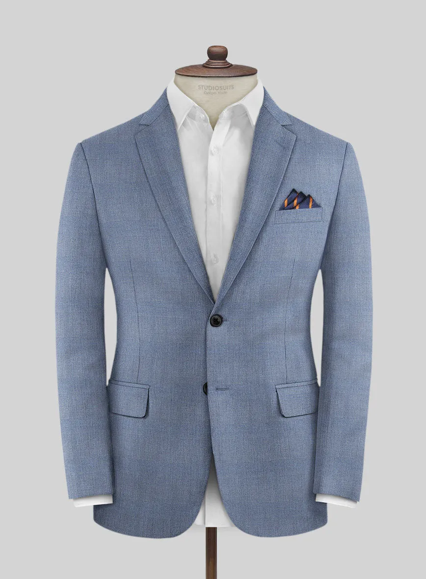 Caccioppoli Sun Dream Ange Blue Wool Silk Jacket