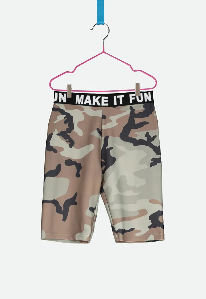 Camo Cycling Short