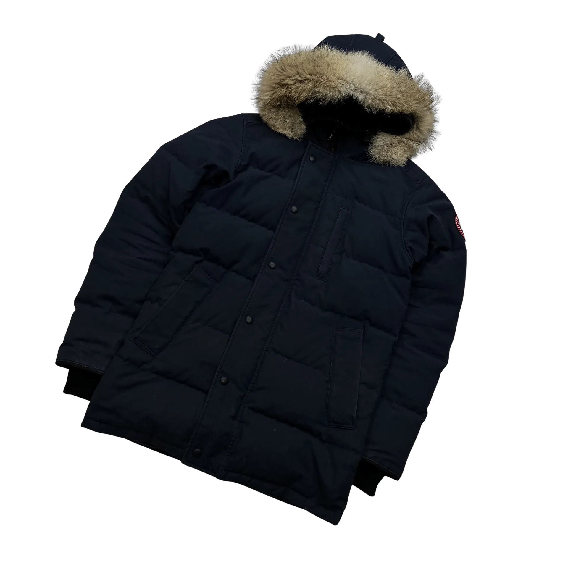 Canada Goose Navy Carson Hooded Parka Jacket - XS