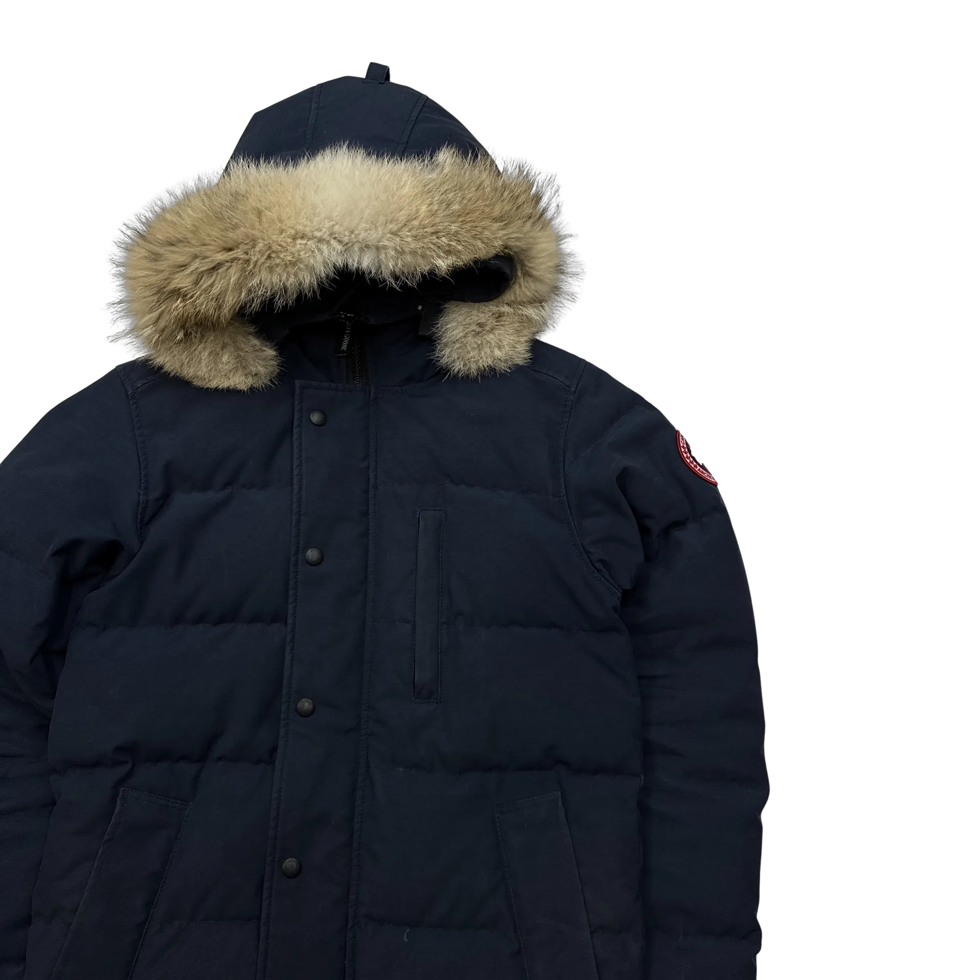 Canada Goose Navy Carson Hooded Parka Jacket - XS