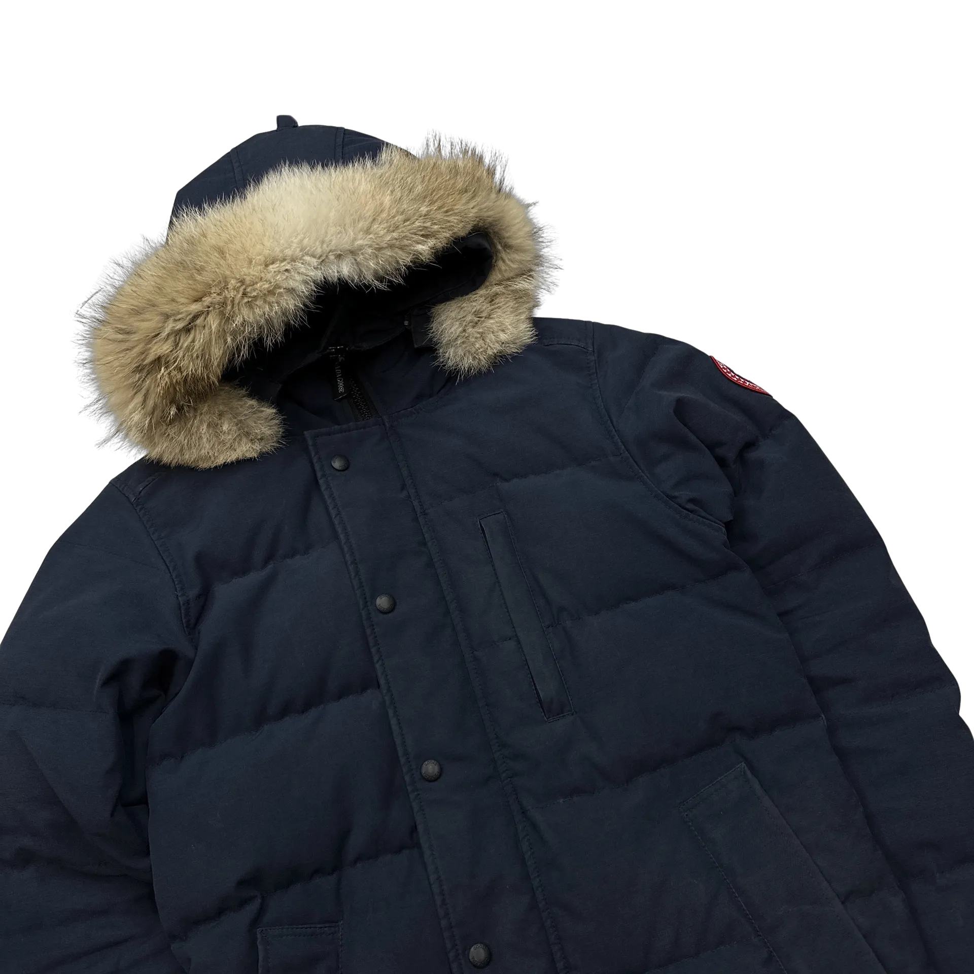 Canada Goose Navy Carson Hooded Parka Jacket - XS