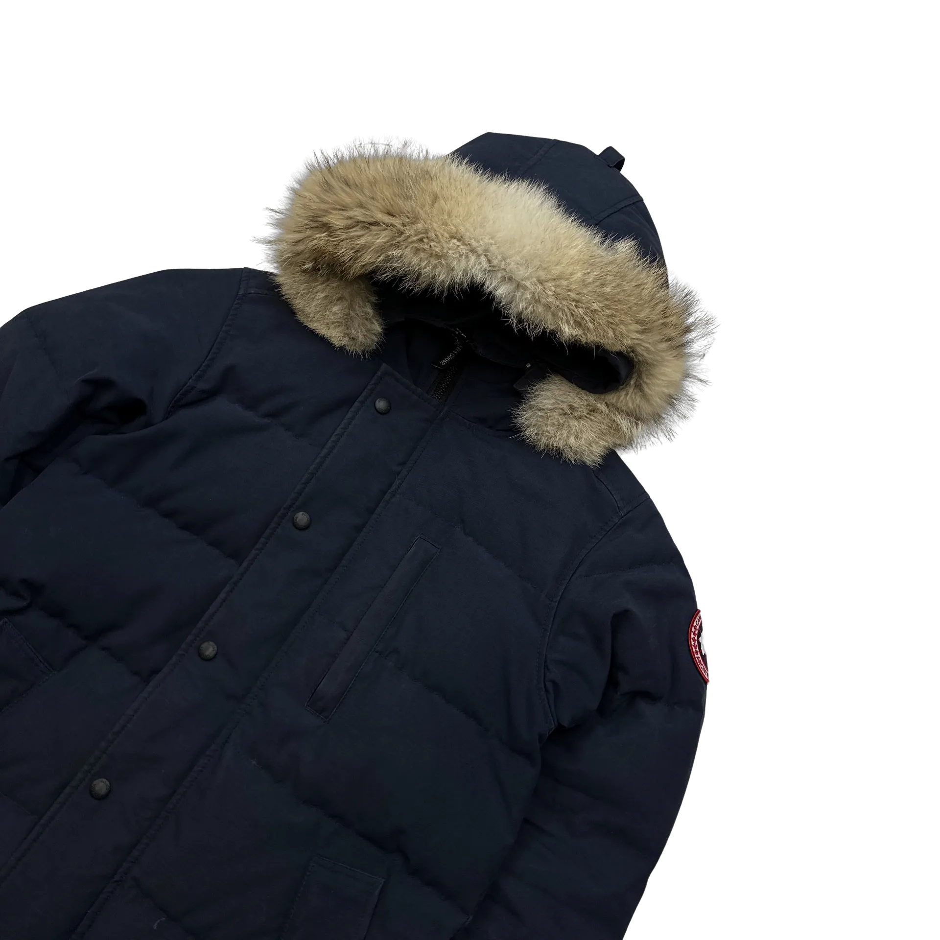 Canada Goose Navy Carson Hooded Parka Jacket - XS