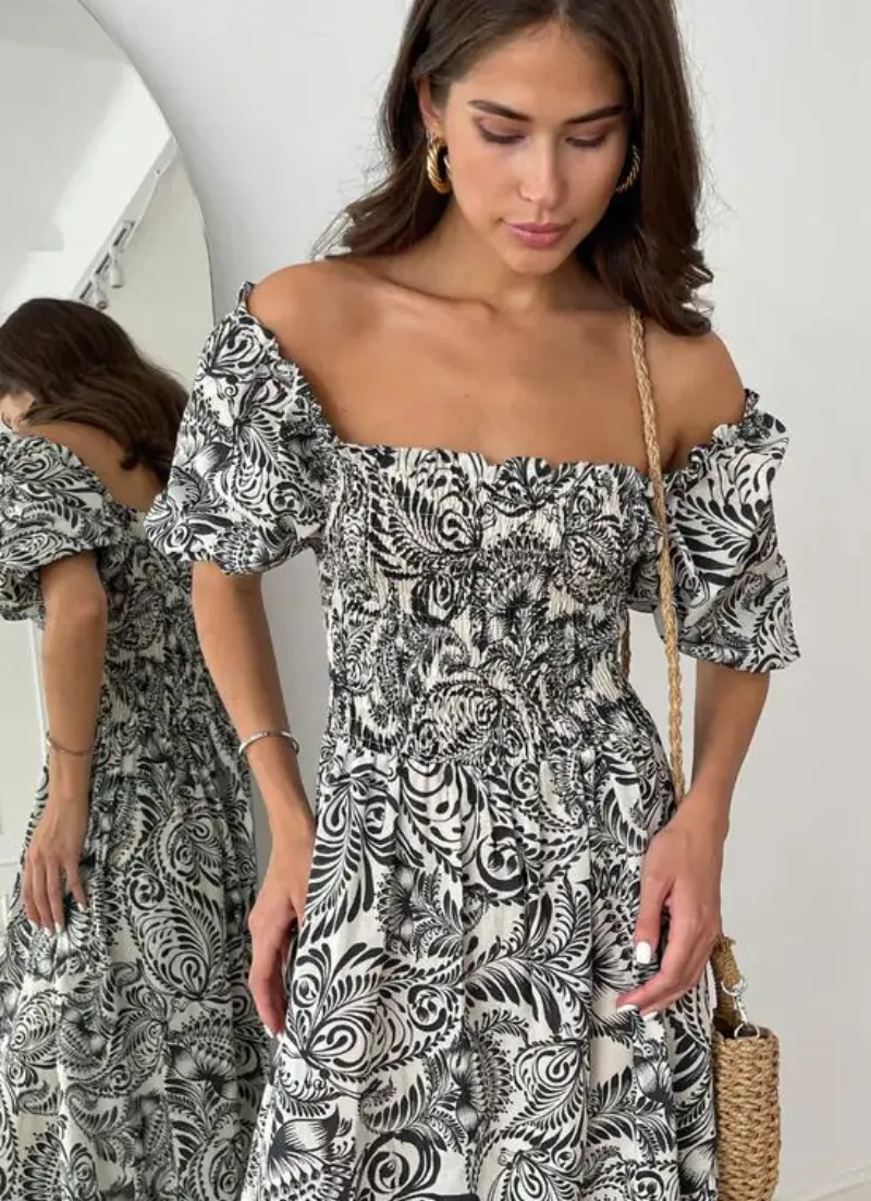 Carina Print Dress