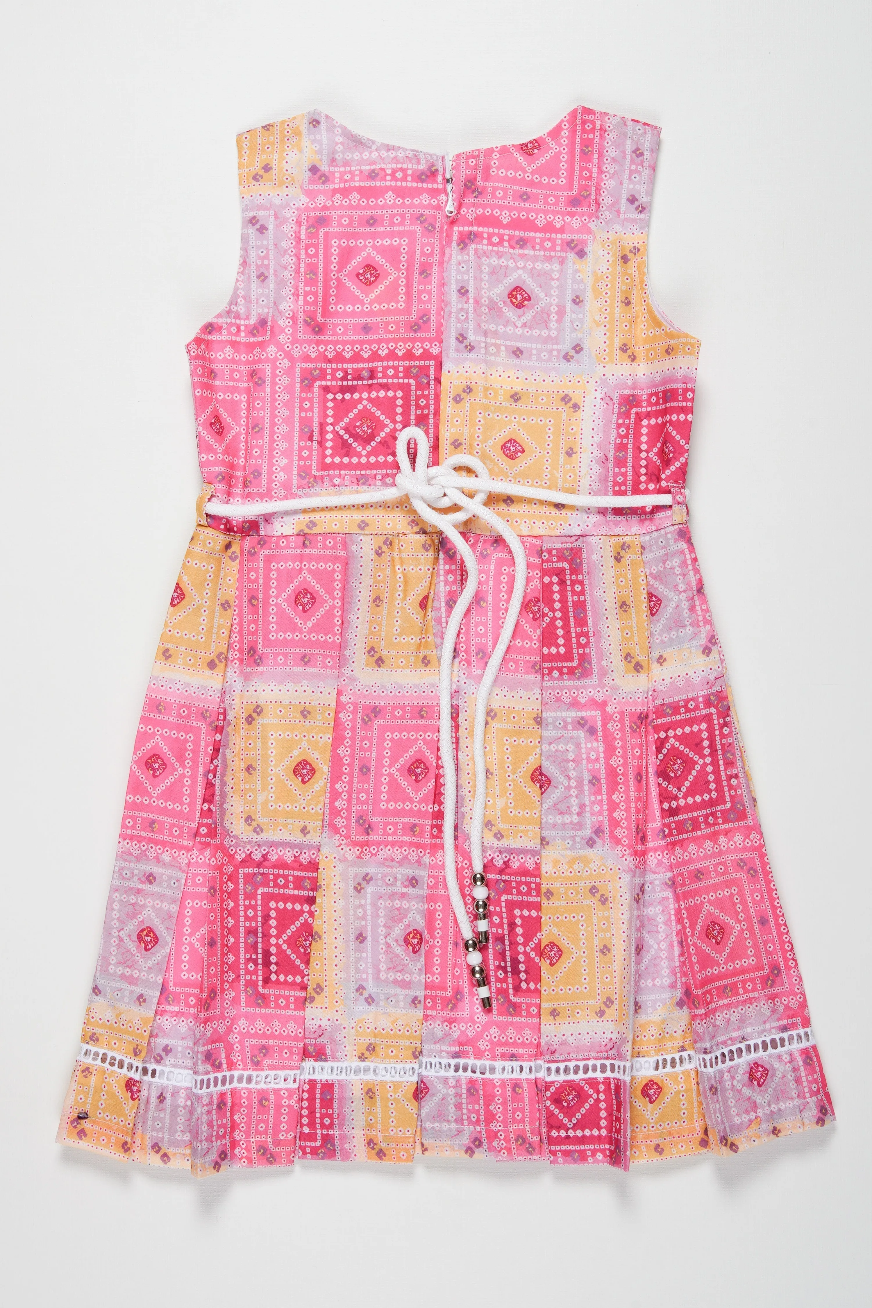 Chic Girls Summer Cotton Frock with Matching Jacket - Bright and Playful Patterns