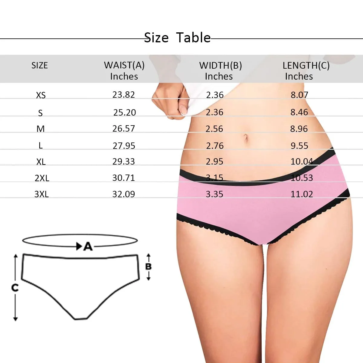 Custom Face Briefs Personalized Galaxy Panties Underwear with Photo Women's High-cut Briefs Valentine's Gift for Girlfriend or Wife