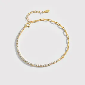 Dainty CZ Chain Bracelet