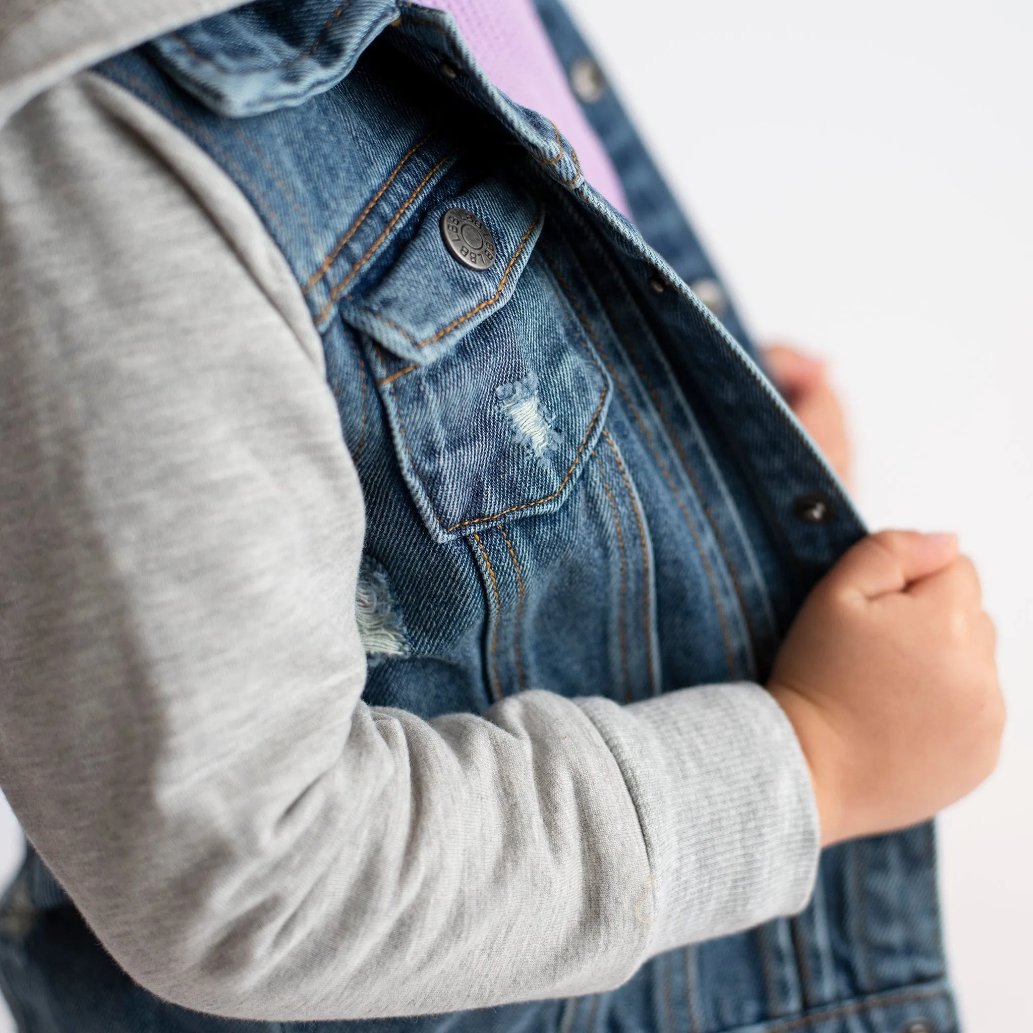 Distressed Denim Jacket