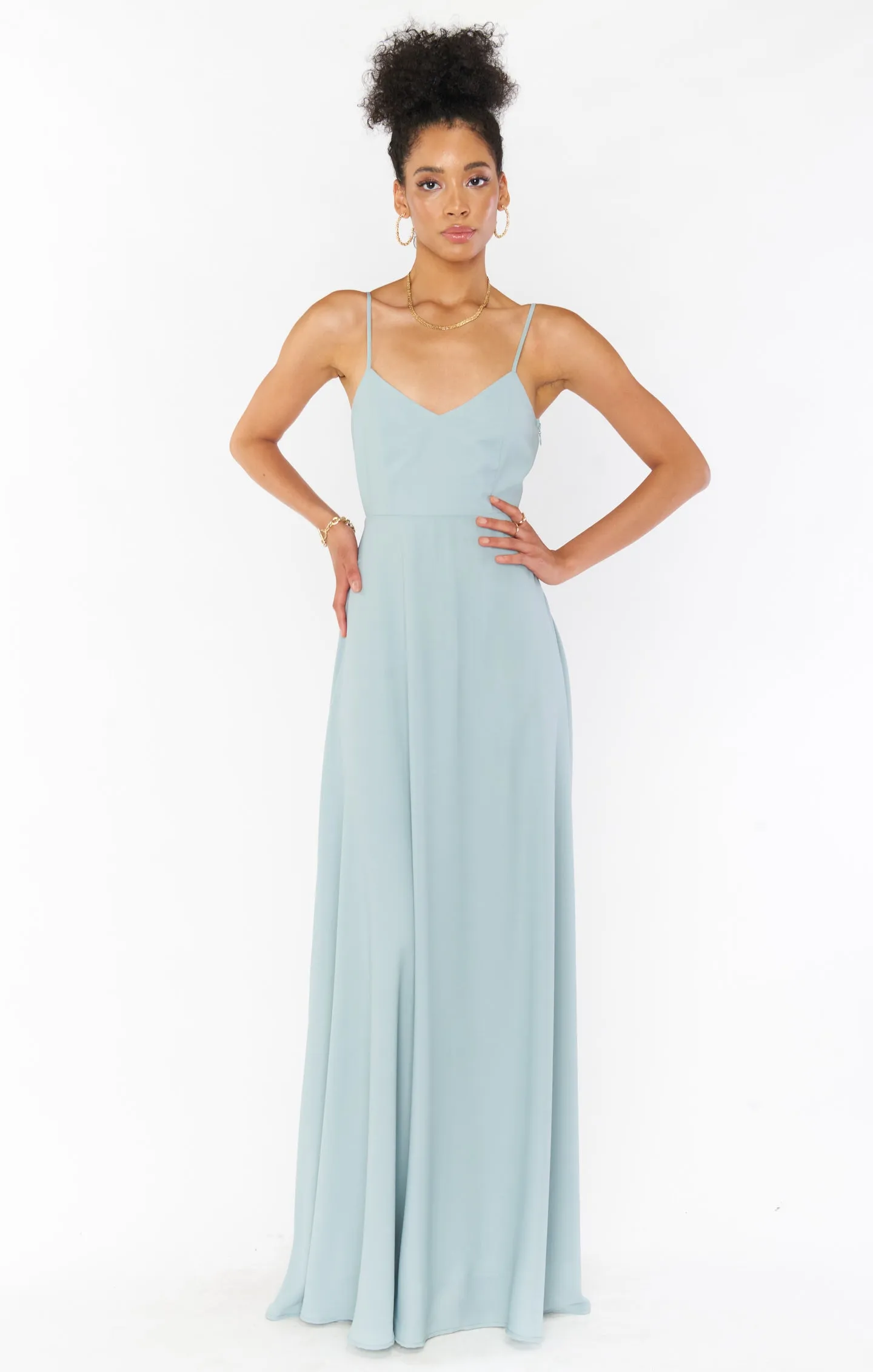 Faith Maxi Dress ~ Silver Sage Crisp