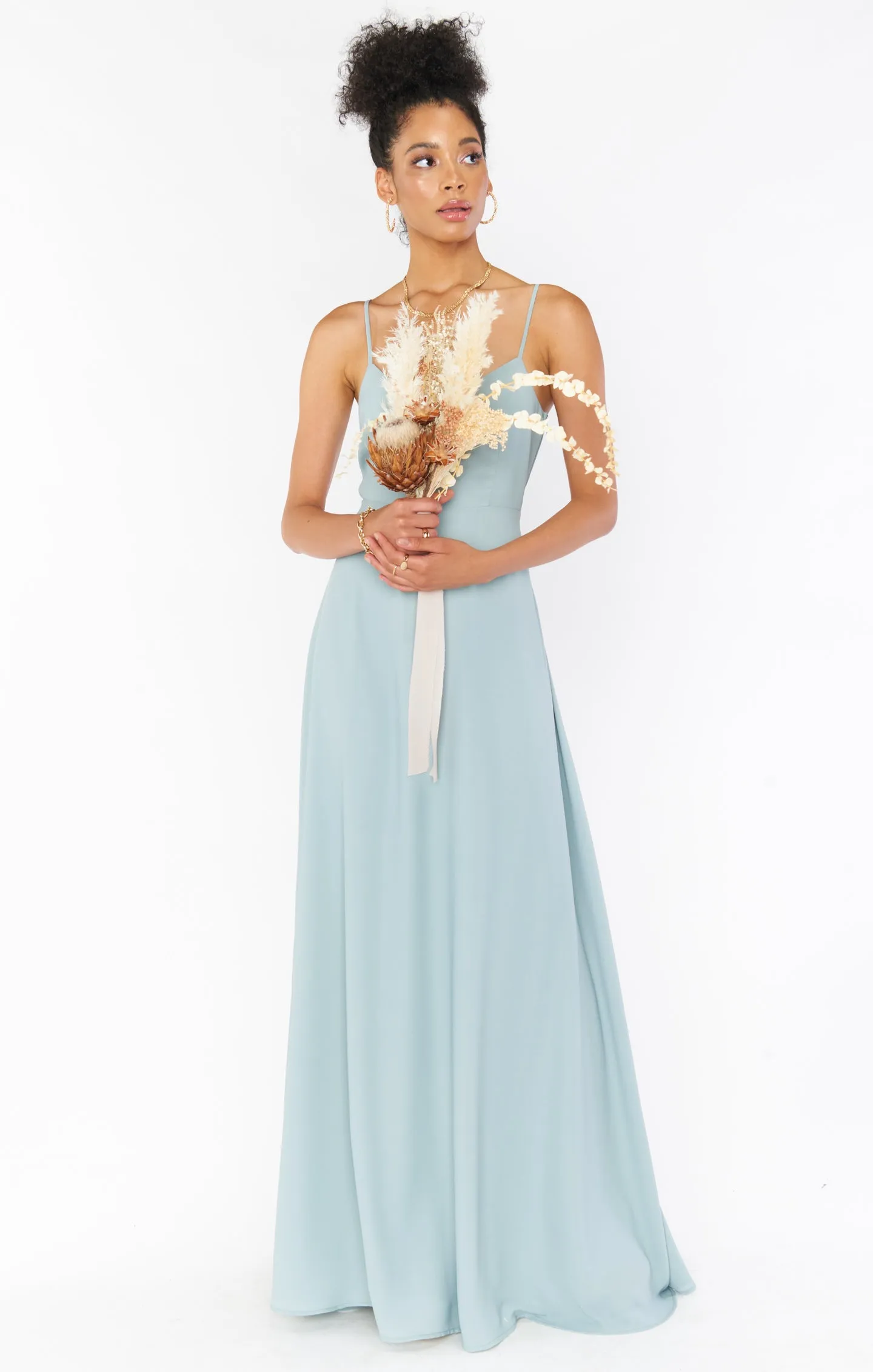 Faith Maxi Dress ~ Silver Sage Crisp