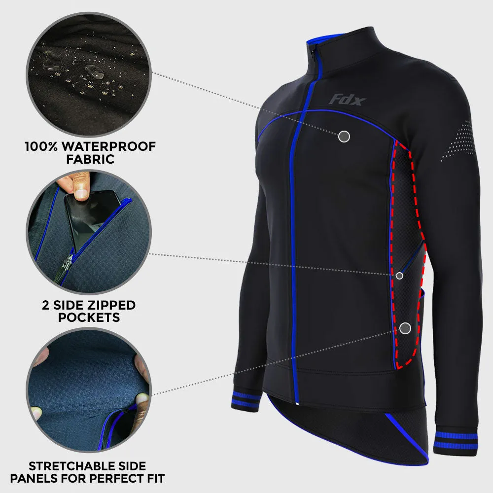 Fdx Apollux Blue Softshell Men's & Boy's Windproof Cycling Jacket