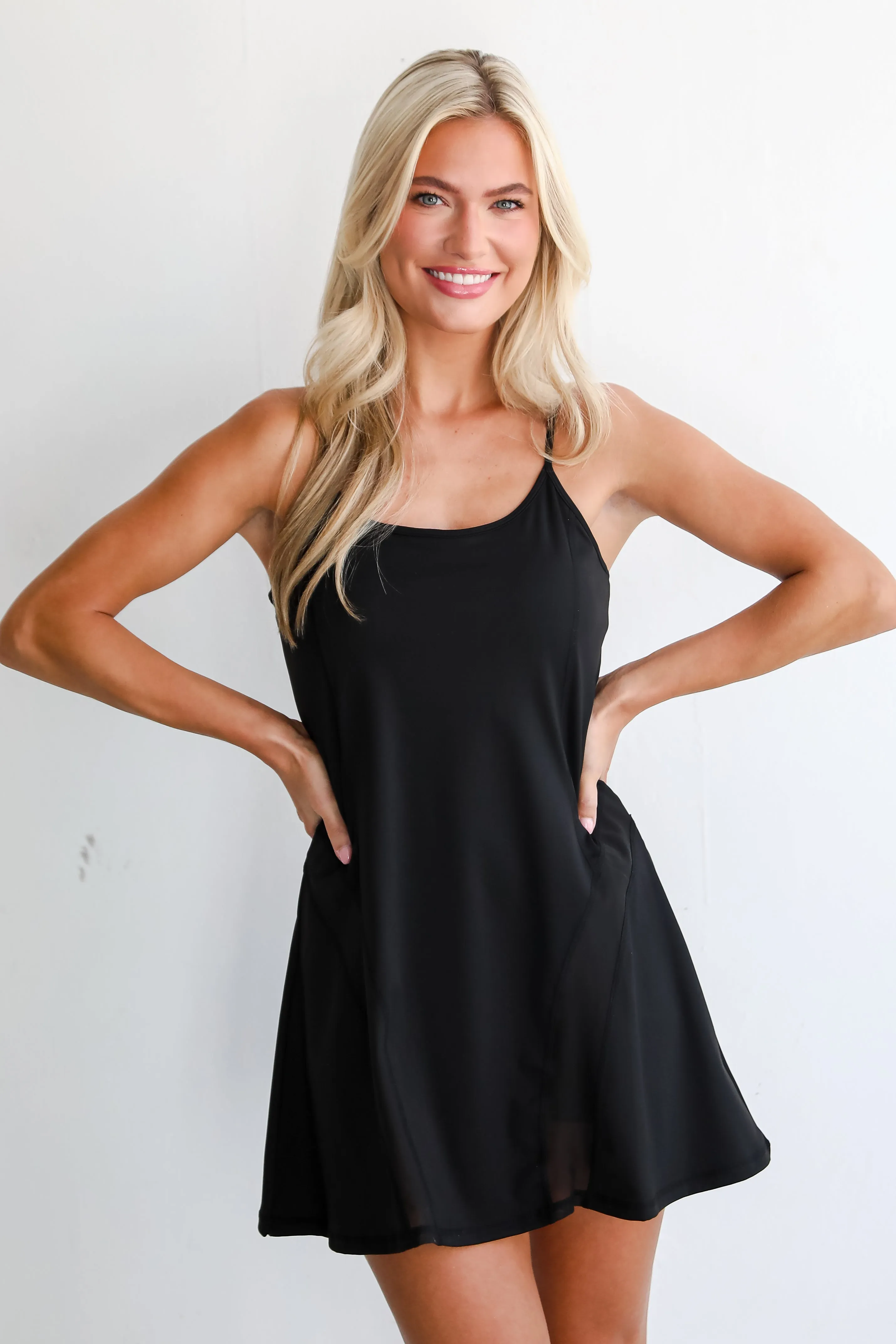 FINAL SALE - Kickin' It Black Athletic Dress