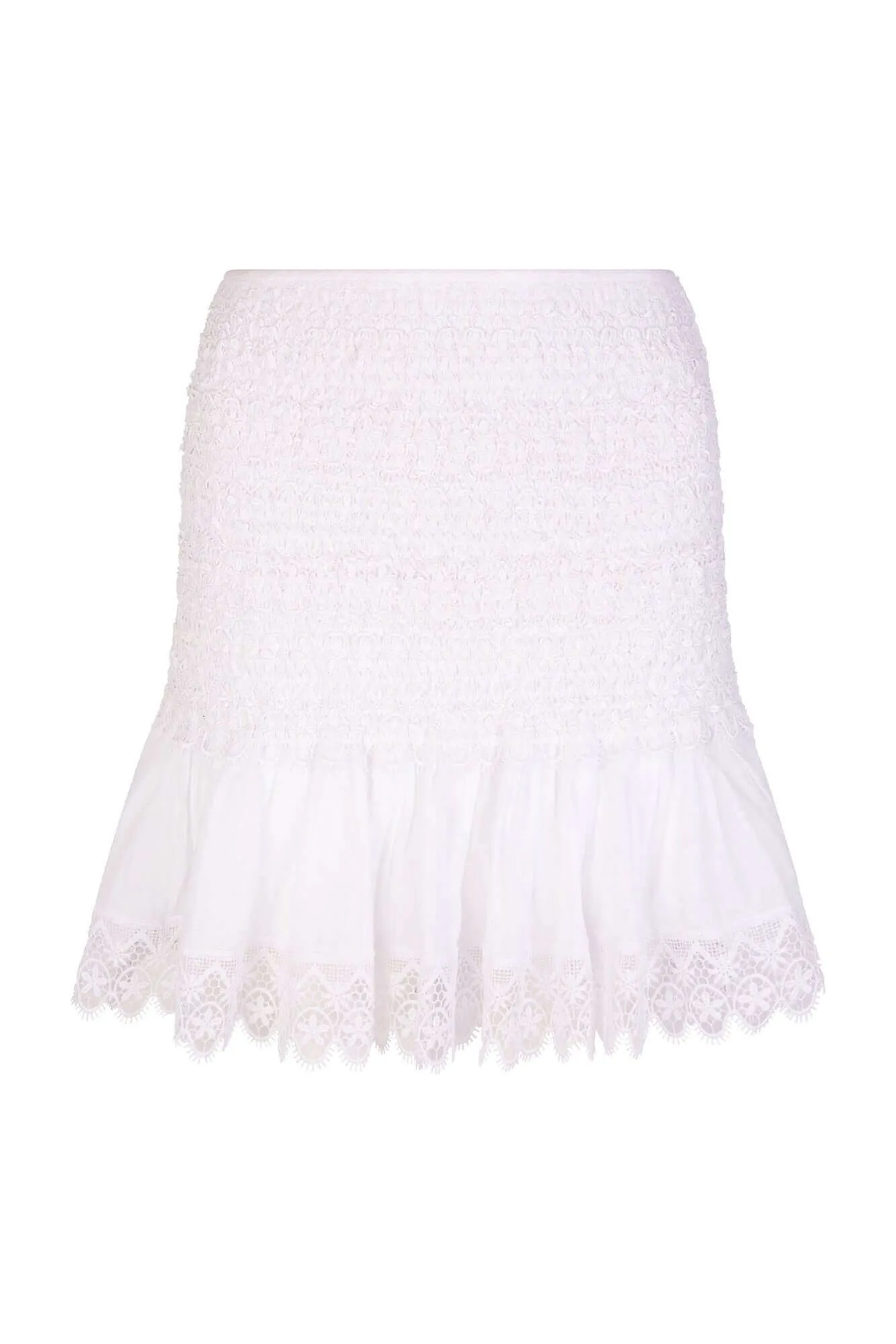 Fleur Short Skirt in White