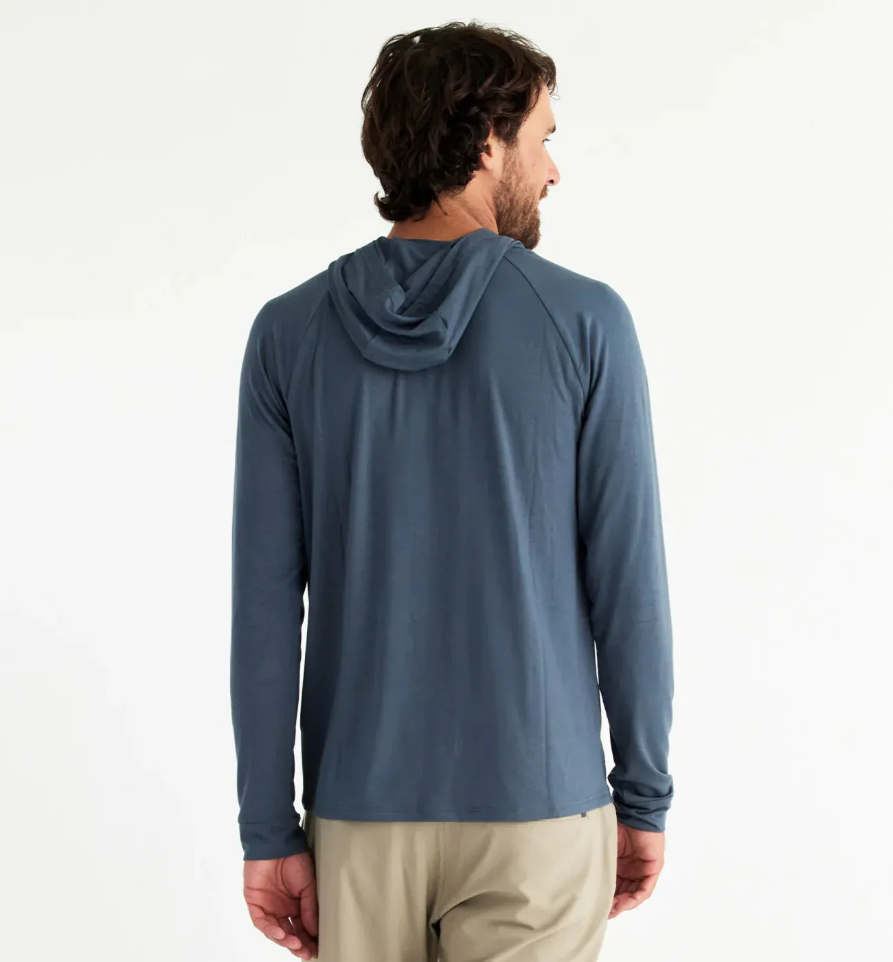 Free Fly Men's Bamboo Flex Hoodie in Midnight