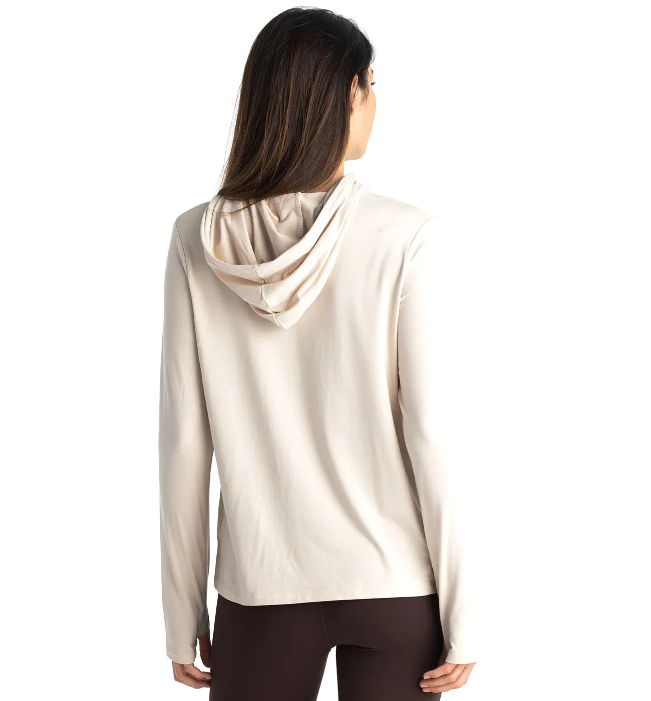 Free Fly Women's Bamboo Flex Hoodie in Stone