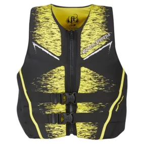 Full Throttle Mens Life Jacket Rapid-Dry Flex-Back-Yellow-XL