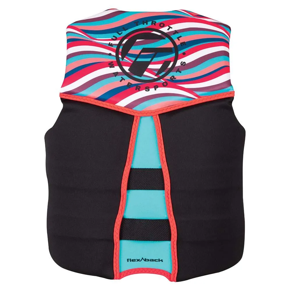 Full Throttle Womens Rapid-Dry Flex-Back Life Jacket - Womens XL - Pink/Black [142500-105-850-22]