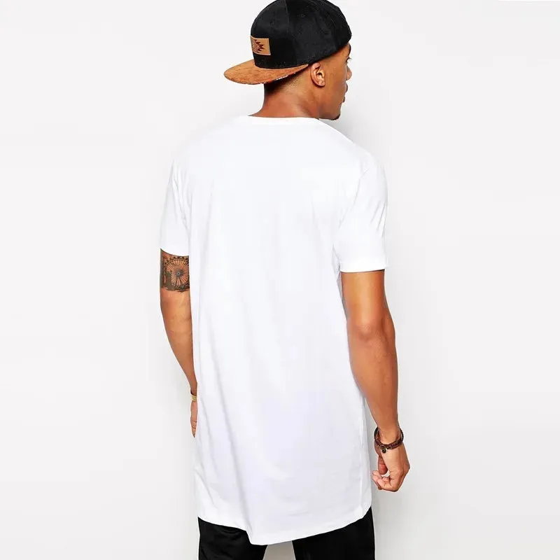 Funki Buys | Shirts | Men's Gothic Short Sleeved Long T-Shirt