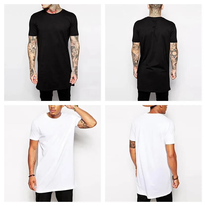 Funki Buys | Shirts | Men's Gothic Short Sleeved Long T-Shirt