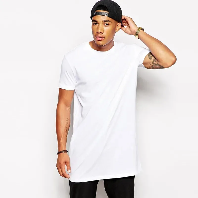 Funki Buys | Shirts | Men's Gothic Short Sleeved Long T-Shirt