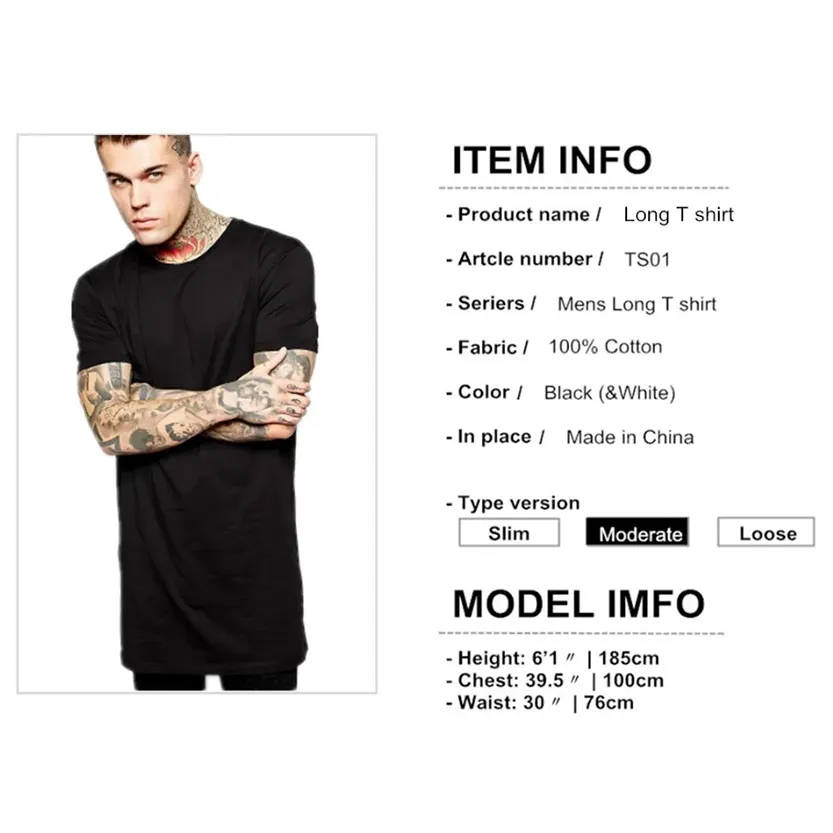 Funki Buys | Shirts | Men's Gothic Short Sleeved Long T-Shirt