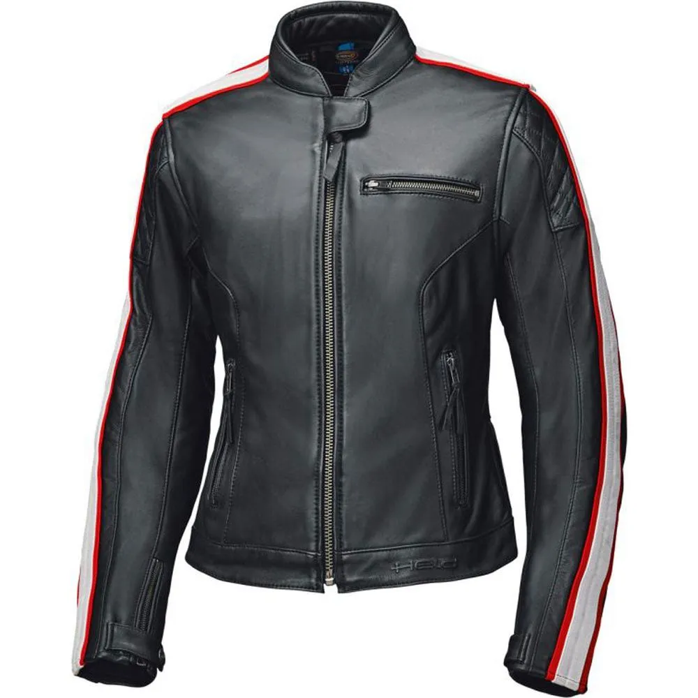 Held Brixham Ladies Leather Jacket Black / Red