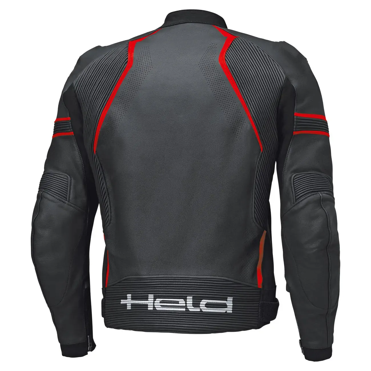 Held Street Rocket 4 Top Leather Jacket Black / Neon Red