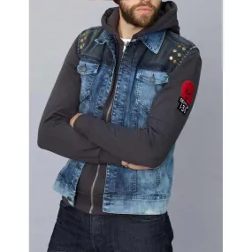 Infamous Second Son Denim Hoodie With Vest