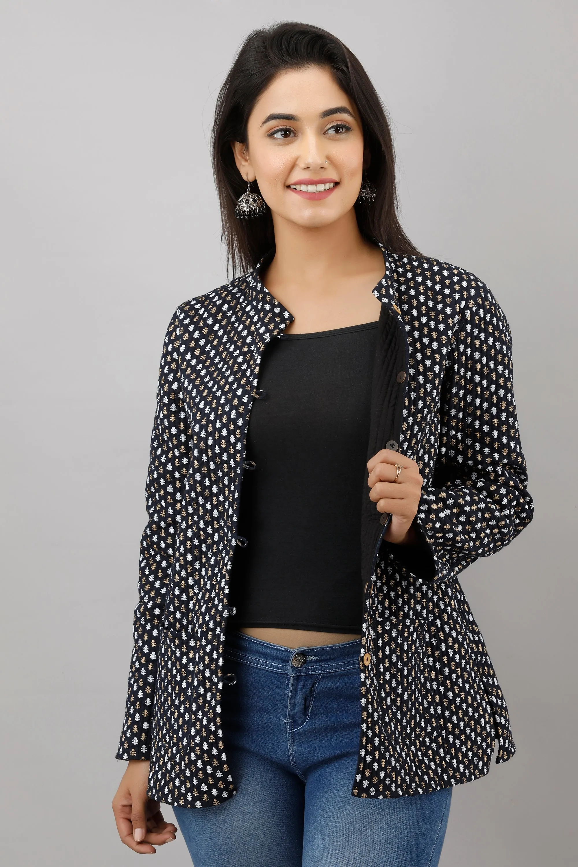 Jaipurite Reversible Woolen Jacket